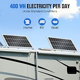 ECO-WORTHY 100W 12V Monocrystalline Solar Panel Module for Battery Charging view 3