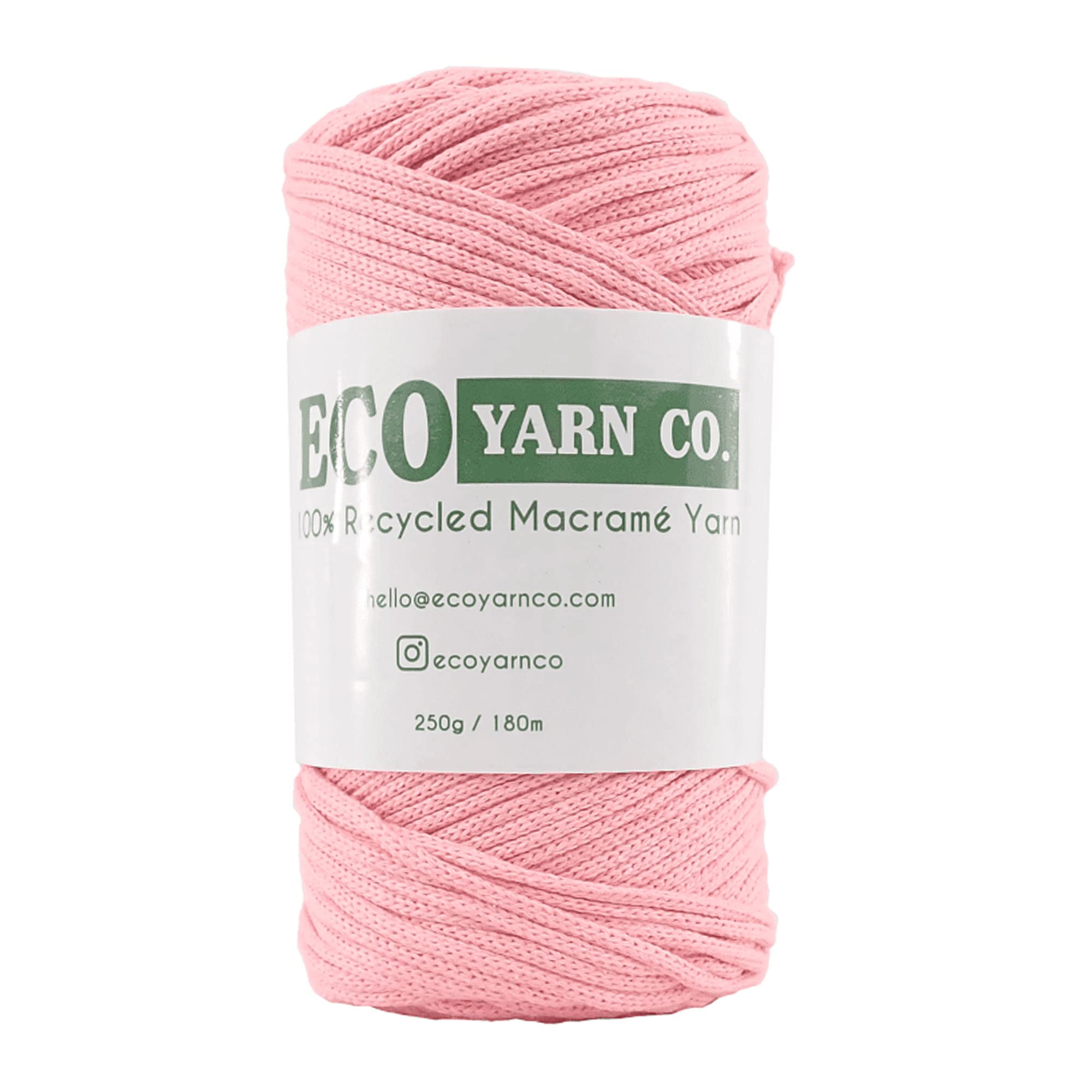 Salmon Cotton/Polyester Macrame Yarn, 180m (250g) — image 1