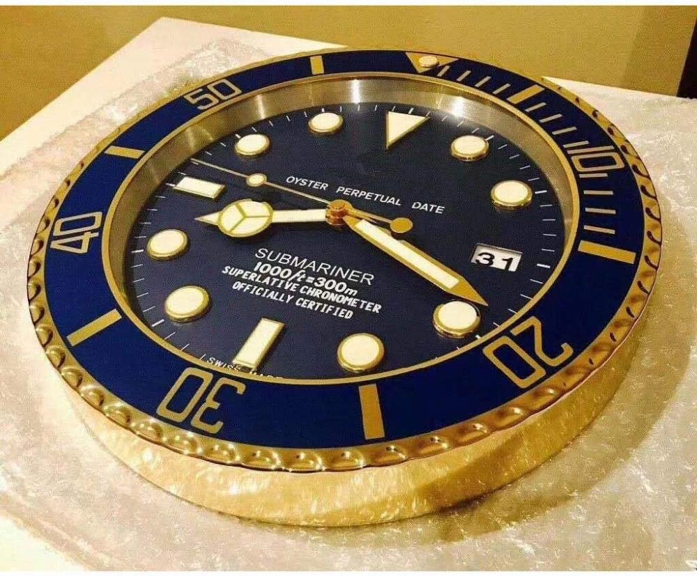 Jpzcdk Mode Horloges Murales En Metal Horloge Decorative Silencieux 3d Horloge Murale Montres Home Decor Calendrier Accessoires Cadeau D 14 Pouces Amazon Fr Cuisine Maison