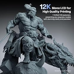 ELEGOO Saturn 4 Ultra 12K Resin 3D Printer, with