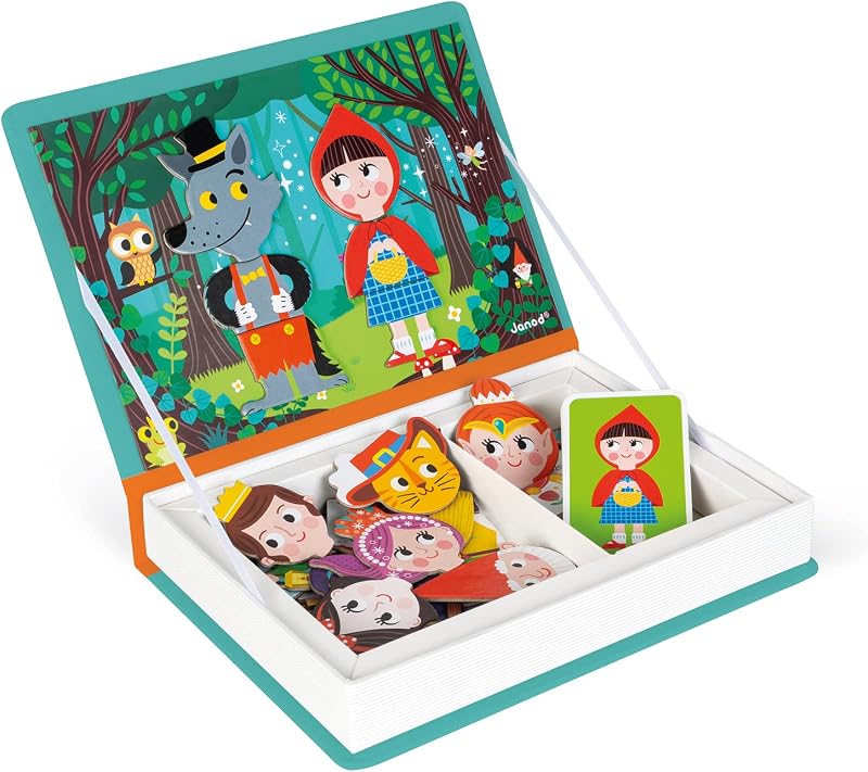 Janod Magneti'Book Story Book 40-Piece Educational Set J02588 Ages 3+