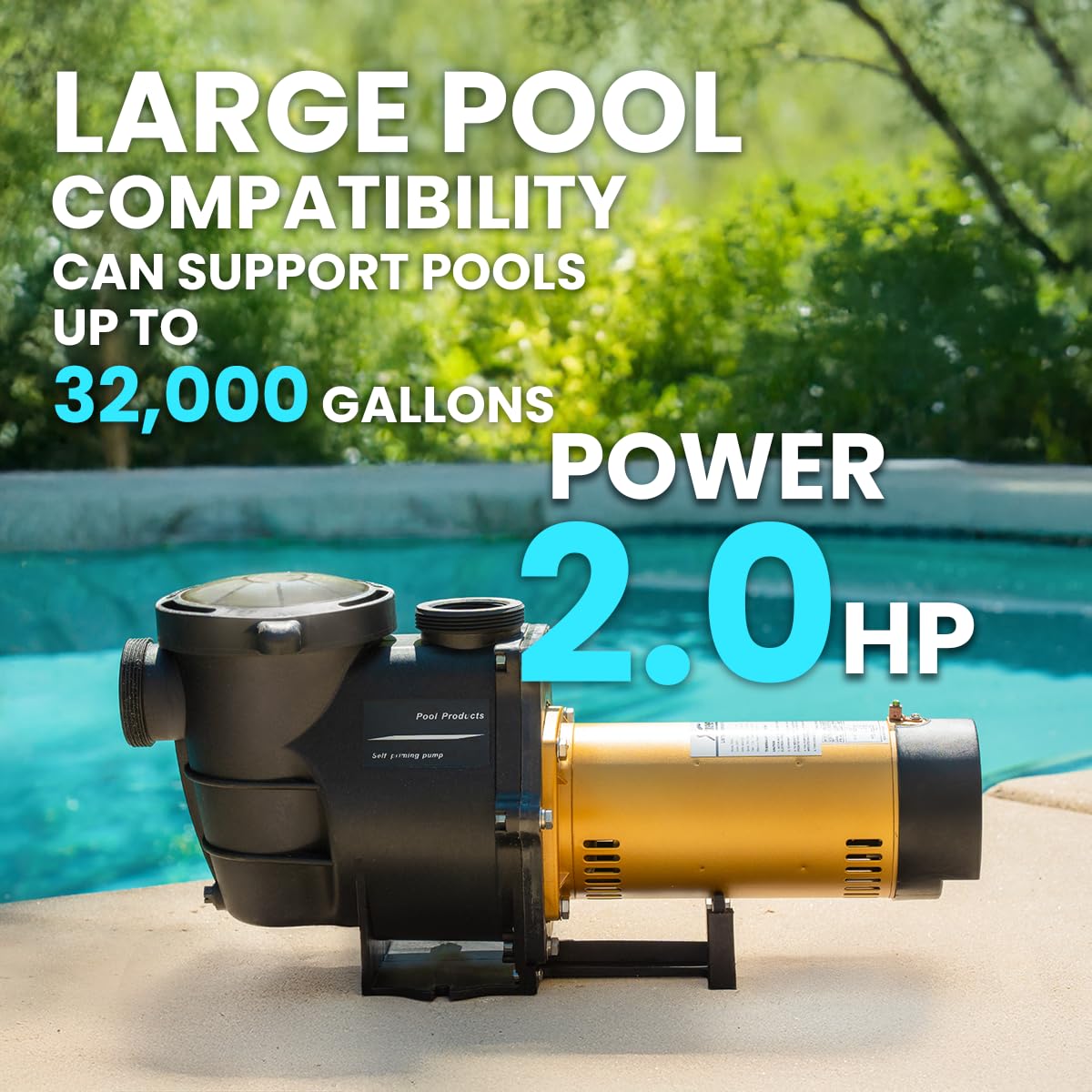 Mua XtremepowerUS 2HP In-Ground Swimming Pool Pump Variable Speed 2 ...