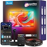 Govee DreamView T1 TV LED Backlights for 75-85 inch TVs, 16.4ft RGBIC WiFi TV Backlights with Camera, Works with Alexa & Goog