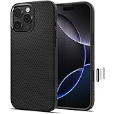 Spigen Liquid Air Designed for iPhone 16 Pro Max Case [Camera Control Button Coverage] [Military-Grade Protection] Compatible with MagSafe - Matte Black