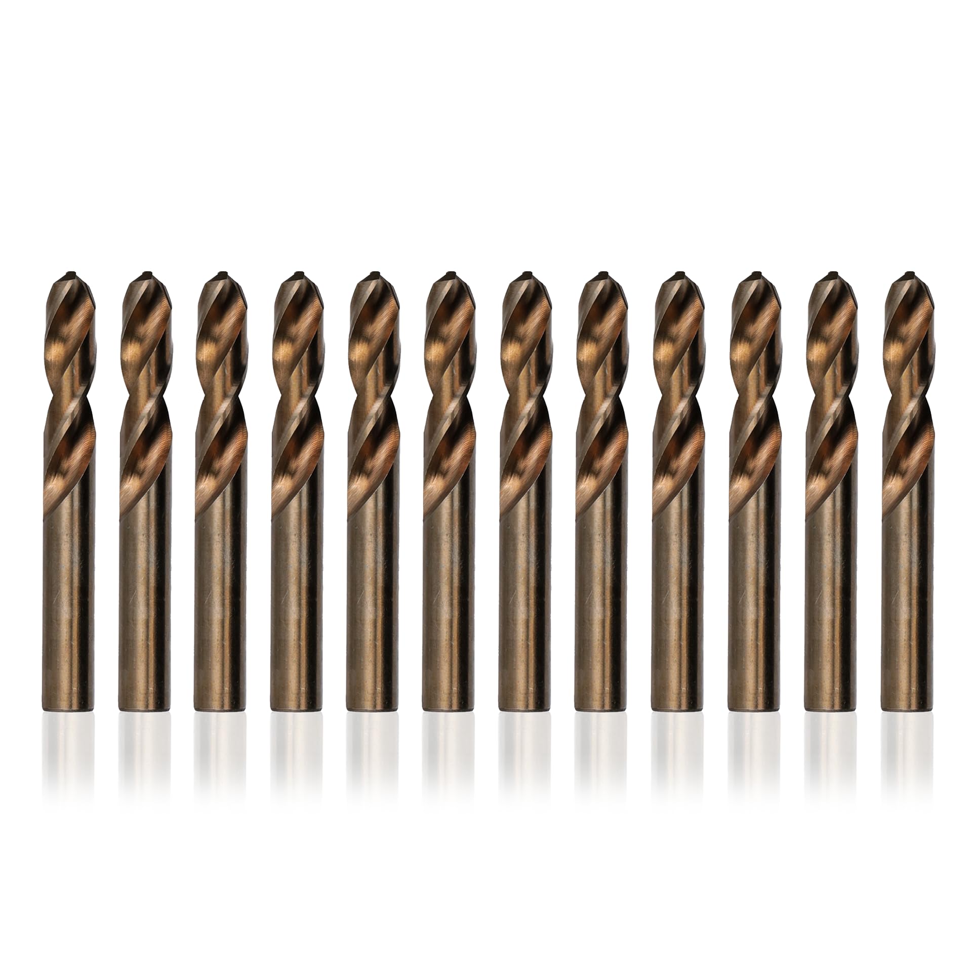 Drill America B Cobalt Heavy Duty Split Point Stub Drill Bit (Pack of 12), D/ASTCO Series