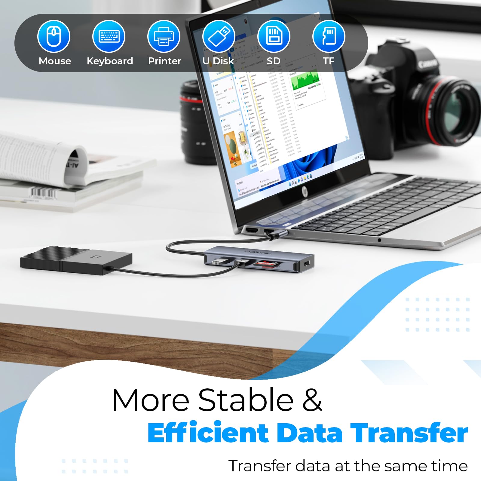 Mua 4URPC Laptop Docking Station 3 Monitors, 9-in-1 USB C Hub with Dual ...