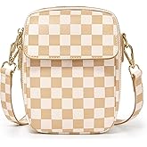 Yarnic Small Crossbody Bag, Vegan Leather Cell Phone Purse for Women, Vintage Wallet Bag with Card Slots