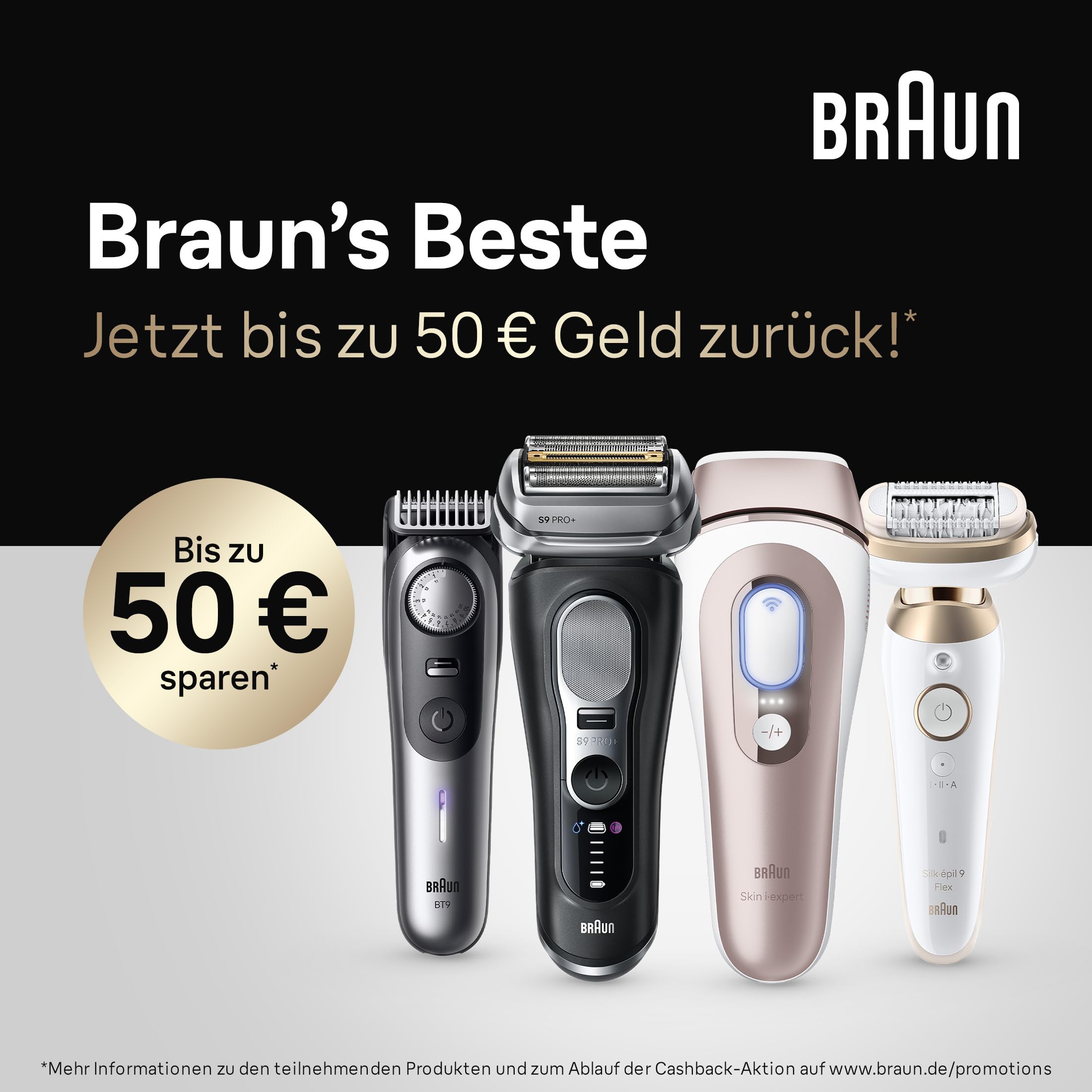 Braun Series 7 Elektrorasierer Herren, Rasierapparat mit 60 Min. Akkulaufzeit, 4in1 SmartCare Reinigungsstation, +1 Aufsatz, Kabelloser Nass- und Trockenrasierer, Wasserdicht, 72-C7200cc, Gold 4