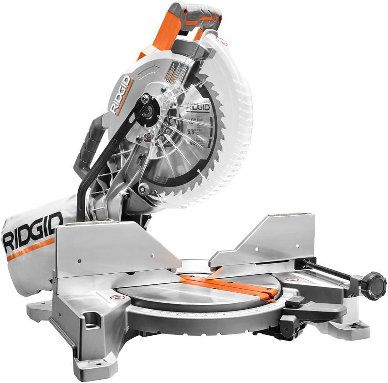 RIDGID 10 in. Dual Bevel Miter Saw with 
