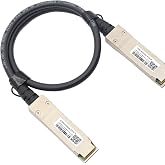 200G QSFP56 DAC Cable Passive Copper Twinax Ethernet 0.5M (1.64ft) | Compatible with NVIDIA/Mellanox MCP1650-V00AE30 200G QSFP56 PAM4 Ethernet Passive DAC Cable