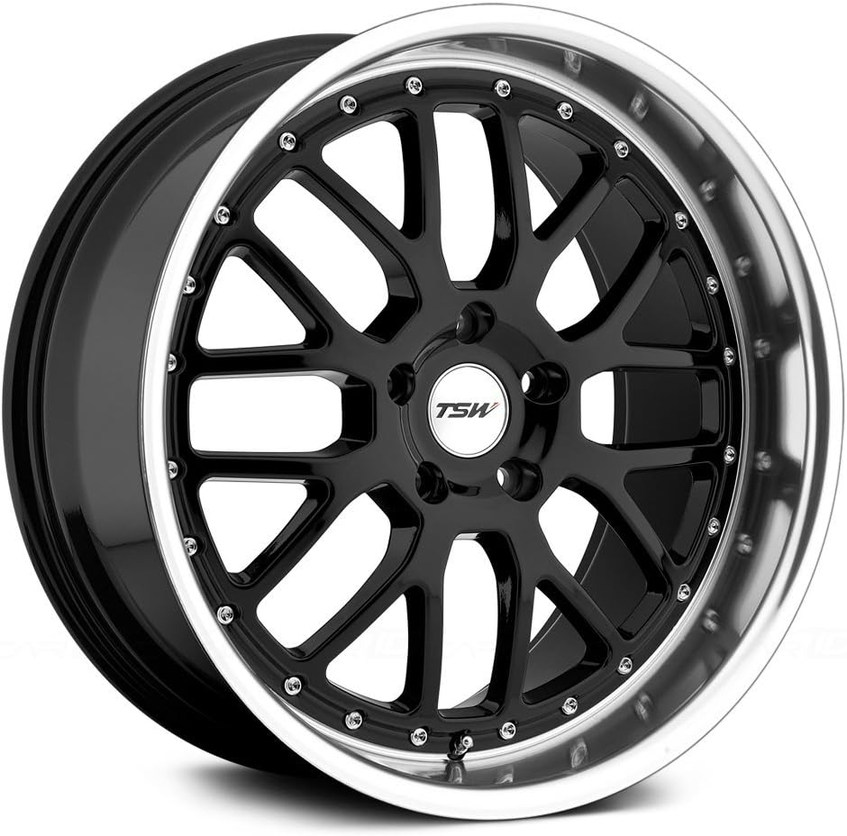 TSW VALENCIA Black Wheel with Painted Finish (18 x 9.5 inches /5 x 4 inches, 40 mm
