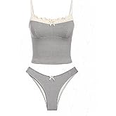 Seamolly Gingham Tankinis for Women - Tankini Swimsuits Set with Ruffles, Bowknot & Ruched Detailing