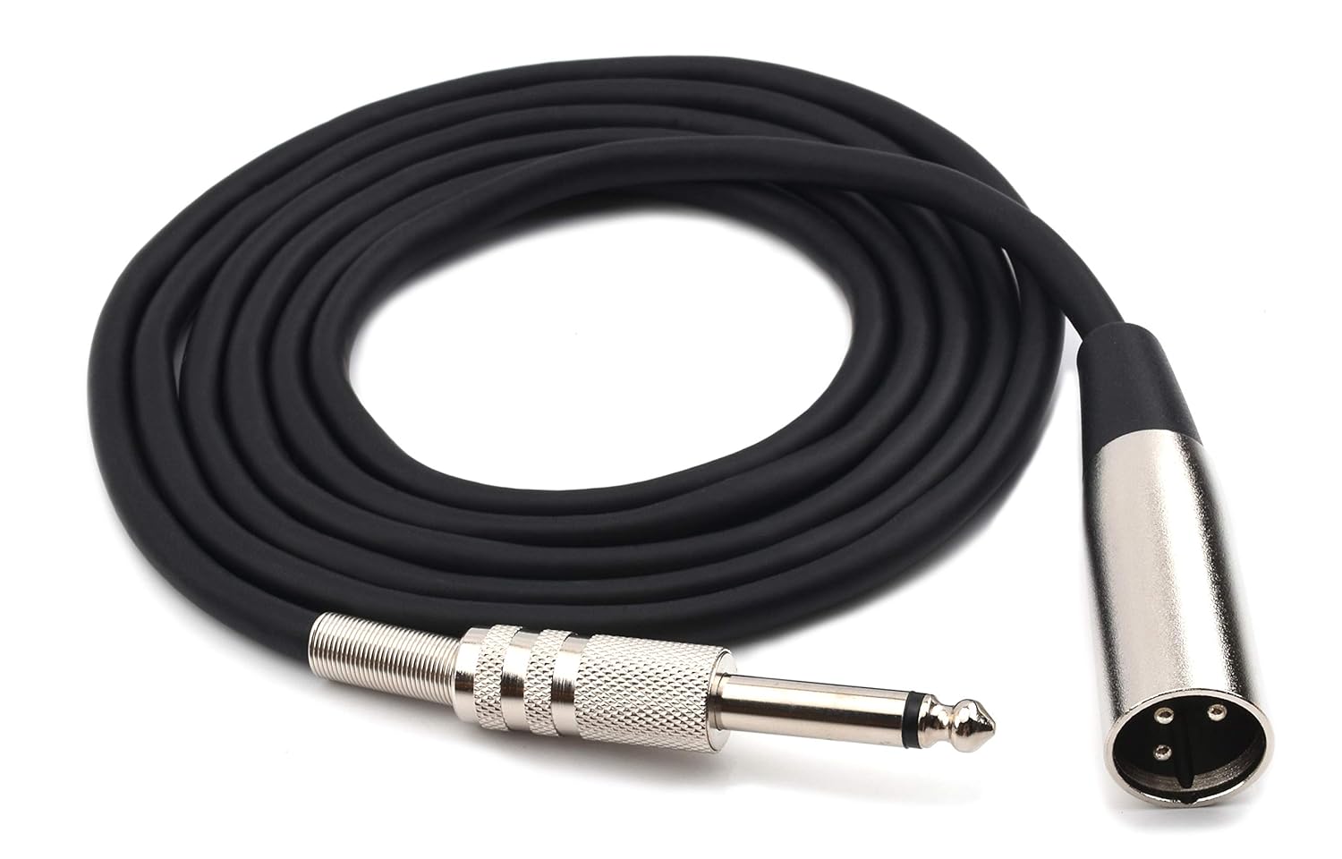 6.35mm to XLR Cable for Amplifiers Devinal Unbalanced XLR Male to 1/4