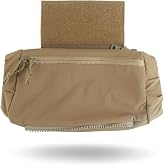 2 in 1 Handwarmer &amp; Tactical Drop Pouch/Waist Bag. Plate Carrier Vest Chest Rig Hook Loop Dangler or 26-52 in Buckle Strap EDC Fanny Pack, Muff for Winter Outdoor/Camping/Hunting/Football/Fishing