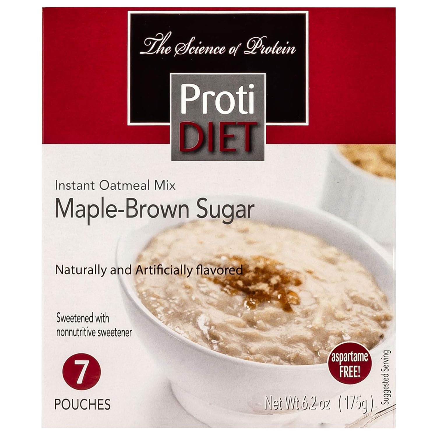 Amazon Com Protidiet Oatmeal Maple Brown Sugar 7 Box High Protein 15g Low Calorie Low Fat
