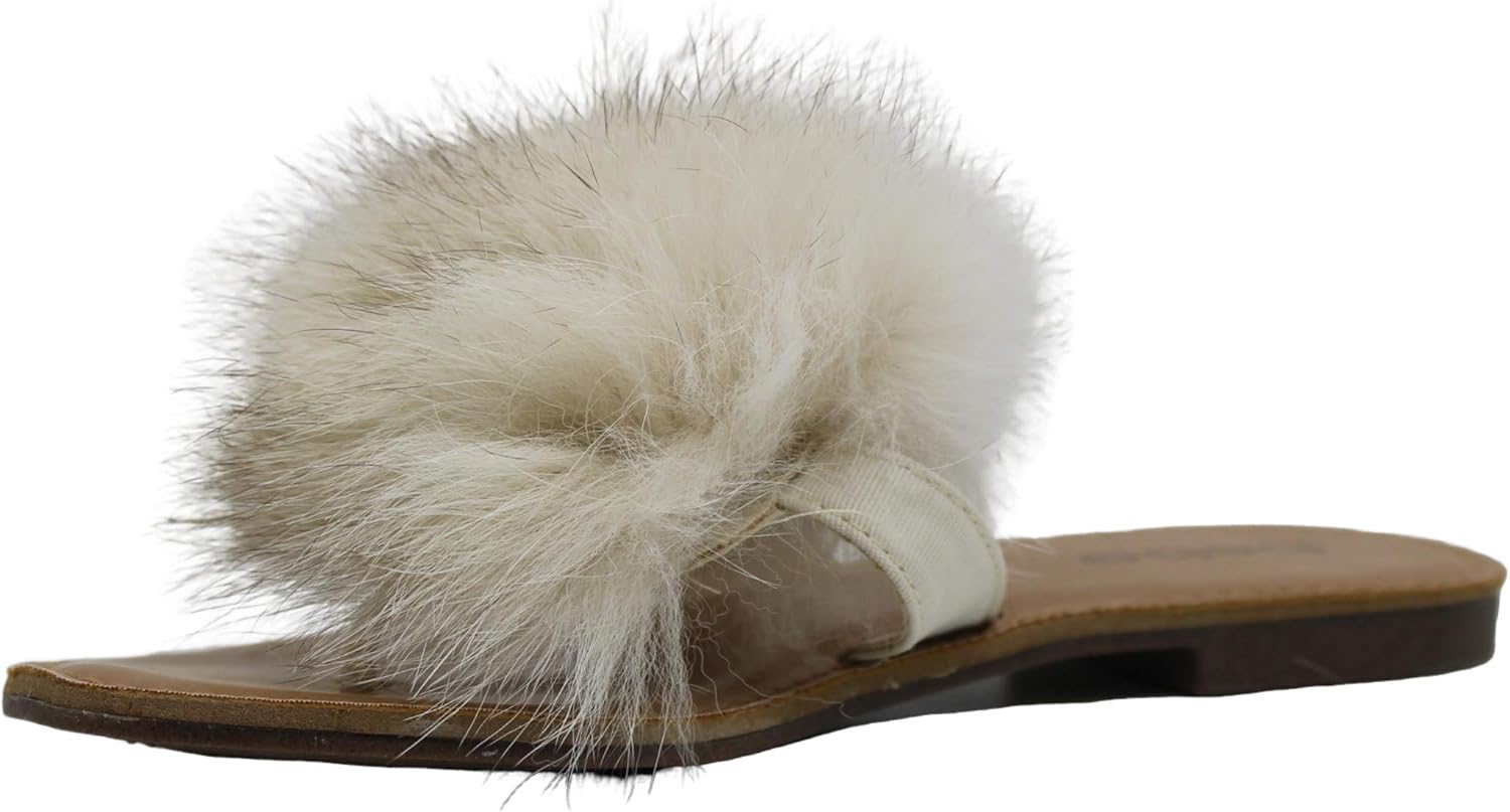 bebe katerina pom pom thong flat sandals