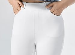 AFITNE Women's Yoga Dress Pants Skinny Pull On Work