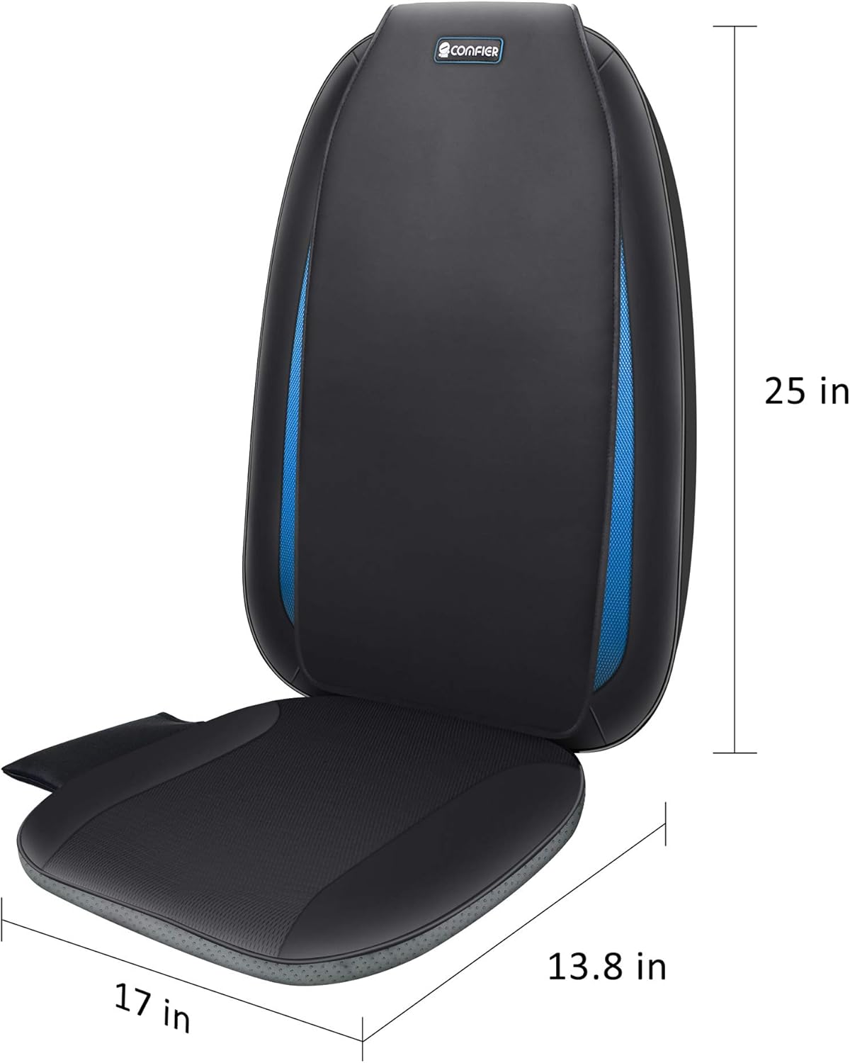 Comfier Shiatsu Back Massager with Heat -Deep Tissue Kneading Massage Seat Cushion, Massage Chair Pad for Full Back Pain Relief, Electric Body Massager for Home or Office Chair use: Health & Personal Care