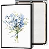 Watercolor Flower Poster Blue Wildflower Bouquet Canvas Wall Art Modern Minimalist Pastel Botanical Artwork Prints Painting For Living Room Bedroom Office Wall Decor 12x16in Unframed