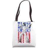 Elvis Presley American Flag Tote Bag