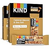 KIND Bars, Caramel Almond and Sea Salt, Gluten Free, 1.4 Ounce Bars, 24 Count