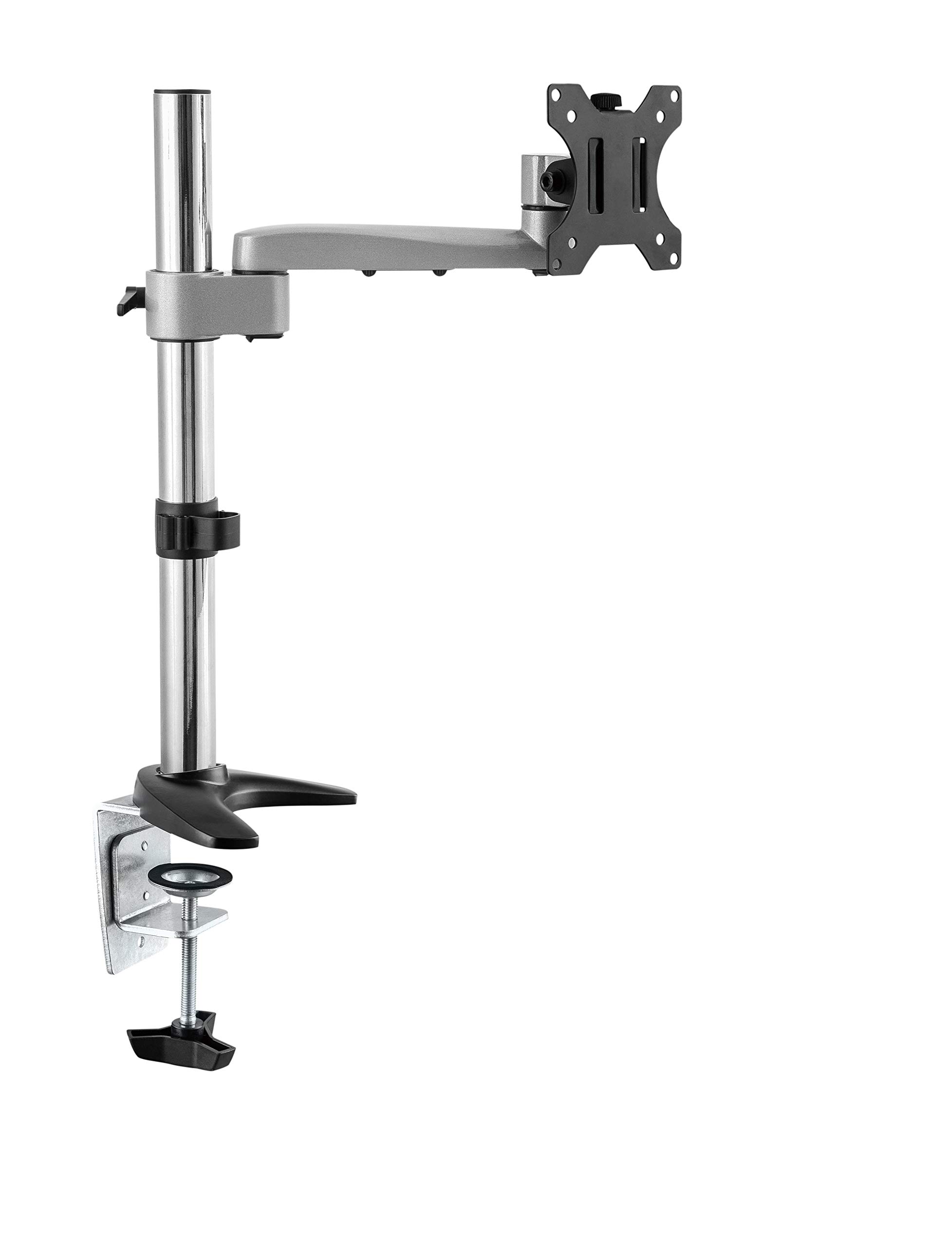 RICOO Single Monitor Stand Tilt TS1611 Swivel 13-30 Inch Universal VESA 75x75 100x100 Mount also Curved Screens Computer Monitor Bracket