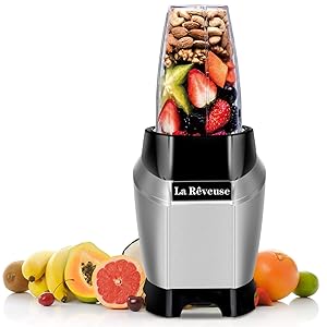 La Reveuse Personal Smoothie Blender 600 Watts with 20 oz Tritan BPA-Free Travel Bottle-Dishwasher Safe (1 bottle)