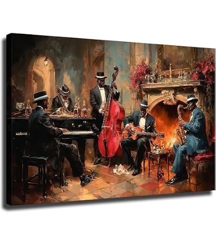 Amazon.com: Highlights of The Jazz Story in The USA - Framed Music