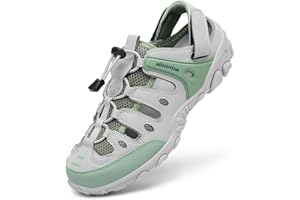 Mishansha Mens Womens Hiking Sandals Adjustable Closed Toe Water Sandals Lightweight Non-Slip Outdoor Sport Sandal for Trail 