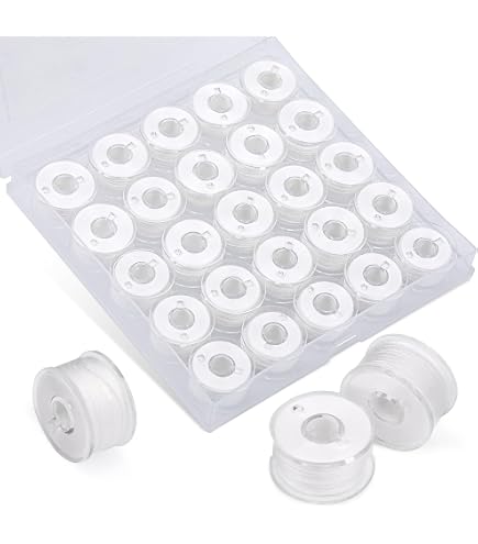 Ilauke Prewound Bobbin Thread Set – 36 Size A Bobbins (18 White + 18 Black) With Storage Case For Brother, Singer & More - View #3