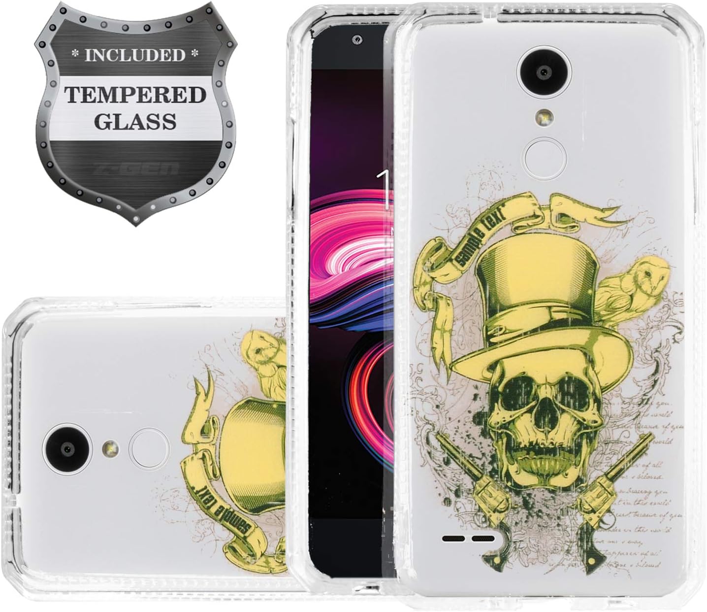 Best Lg Dynasty Tribute Phone Case With Screen Protector Skull
