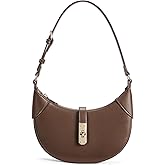 BOSTANTEN Shoulder Bags for Women Small Crescent Moon Underarm Purse Trendy Vegan Leather Handbag