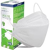 Luesay kn95 Face Masks 20 Pack, Breathable Comfortable and Disposable KN95 Mask, White