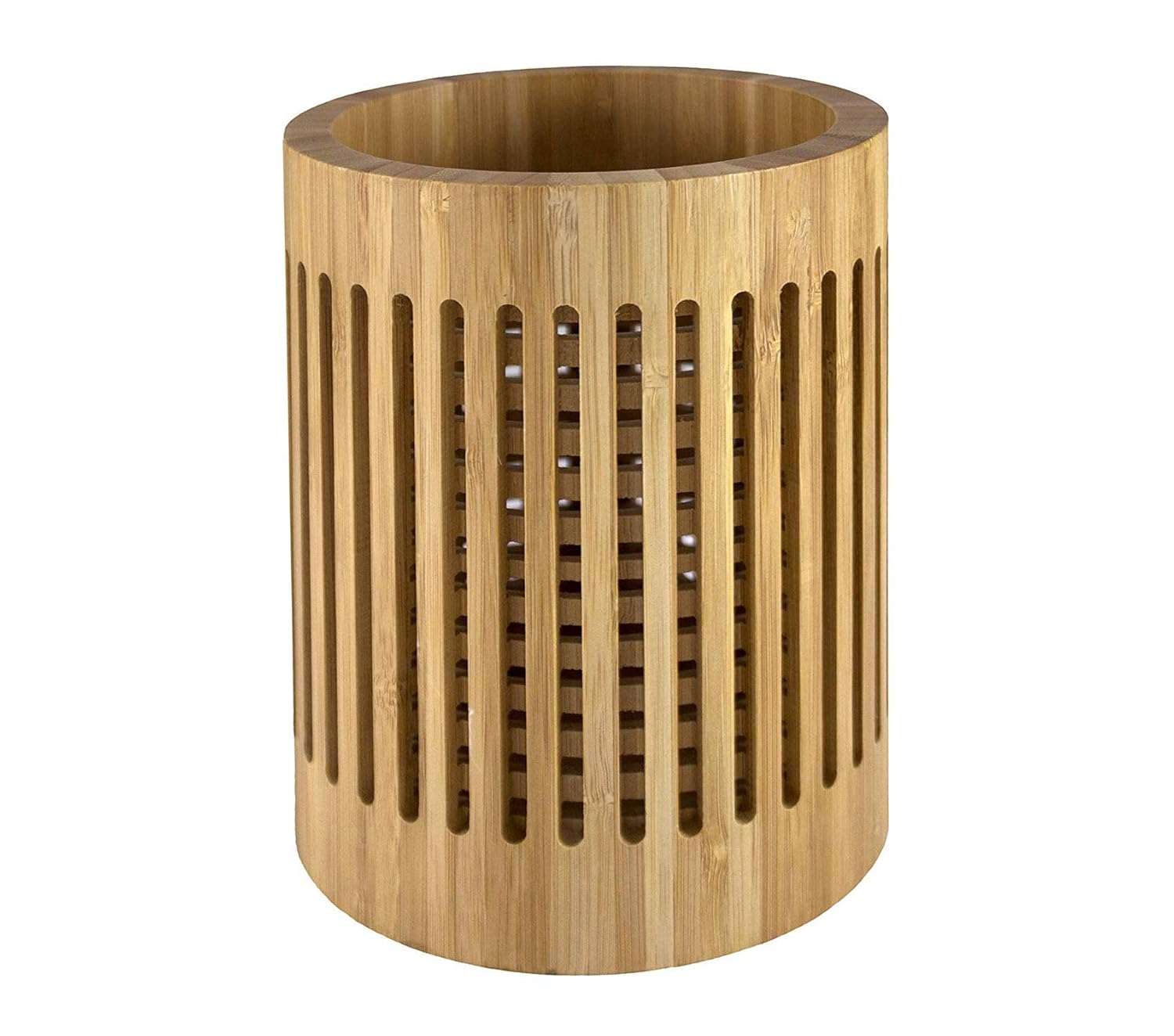 Tоtаlly Bаmbоо Premium Lattice Kitchen Utensil Holder 5" x 5"x 7" Storage