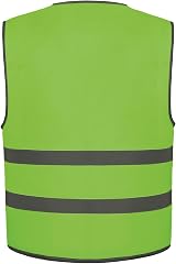 Yoko Hi-Vis Childrens Kids Reflective Waistcoat Fluorescent Pink Size S view 4