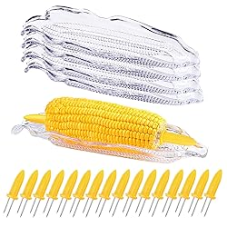 PEOUWNES Stainless Steel Corn Holders - 16 Pack