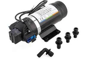 Yaegoo AC 110V Self Priming Water Pressure Diaphragm Pump High Pressure 160PSI 7L/min for Caravan/RV/Boat/Marine