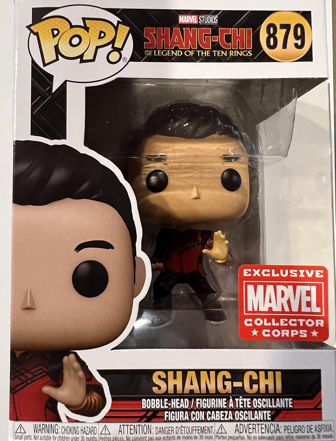 POP! Funko Pop! Marvel Collector Corps Exclusive Shang Chi #879 with Free Acrylic Case