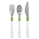 OXO Tot Green Cutlery for Big Kids