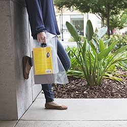 ClearBags 100 Clear Handle Bags 12x15, Extra Thick