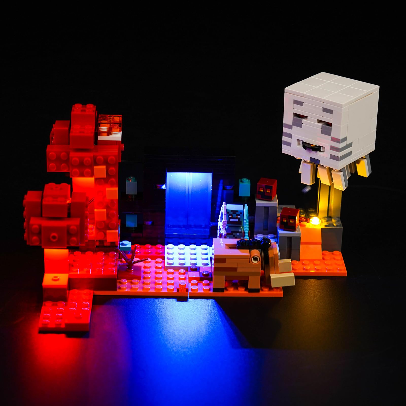 Light Kit for Lego Nether Portal Ambush, Lighting Set for Lego 21255 Minecraft The Nether Portal Ambush - Not Include Models, Just Light Kit
