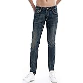 ZLZ Jeans Pants Slim Fit, Younger-Looking Fashionable Colorful Comfy Stretch Jeans Pants for Men, Skinny Jeans Stretch Fit …