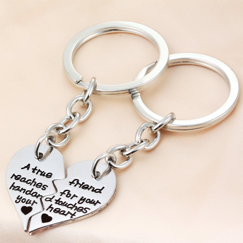 2pcs BBF Best Friend Split Key Chain Rings – A True Friend reaches for ...