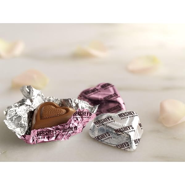 HERSHEY’S MILK CHOCOLATE HEARTS, VALENTINE’S DAY CANDY BAG, 9.2 OZ