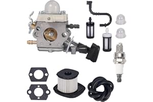 Mikatesi BG86 Carburetor for Stihl SH86 SH86C BG86 BG86CE BG86Z BG86CEZ Leaf Blower Carb Replace ZAMA C1M-S261B C1M-S261C 4241-120-0616 4241-120-0607 with Air Filter Fuel Line Hose Kit