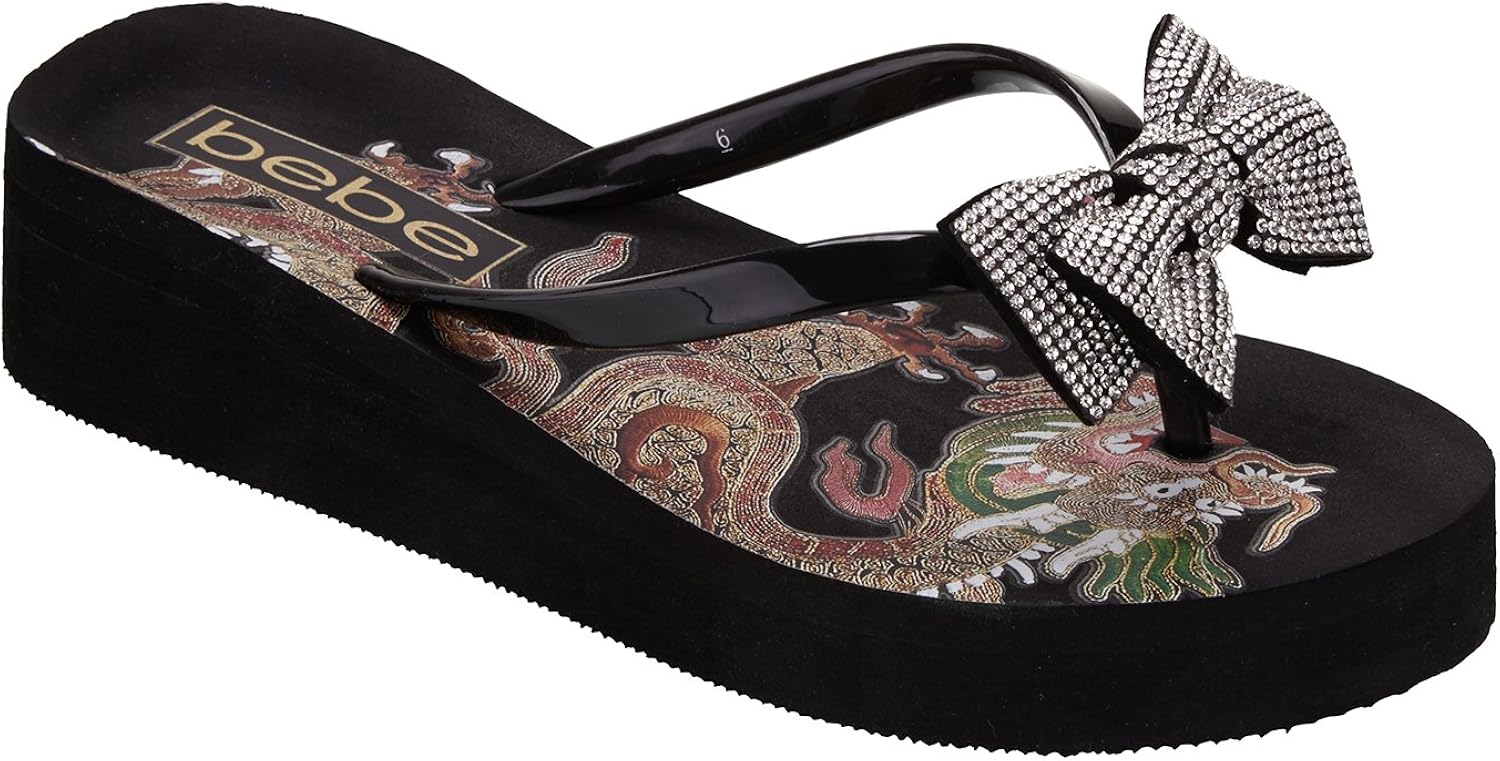 bebe flip flops amazon