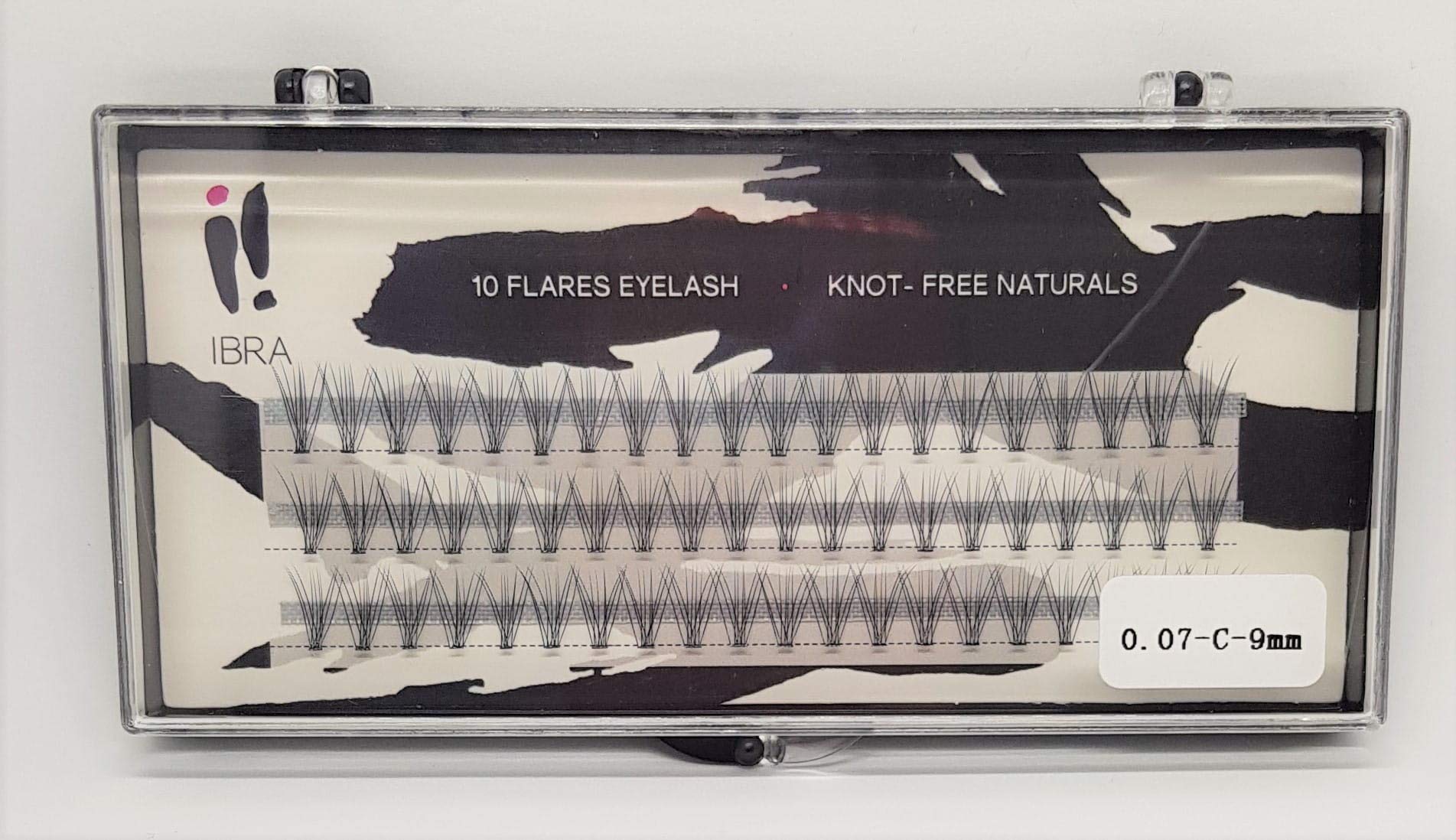 Eyelash Tube, Super Naturals, Knot 0.07-C-9 mm, IBRA Makeup