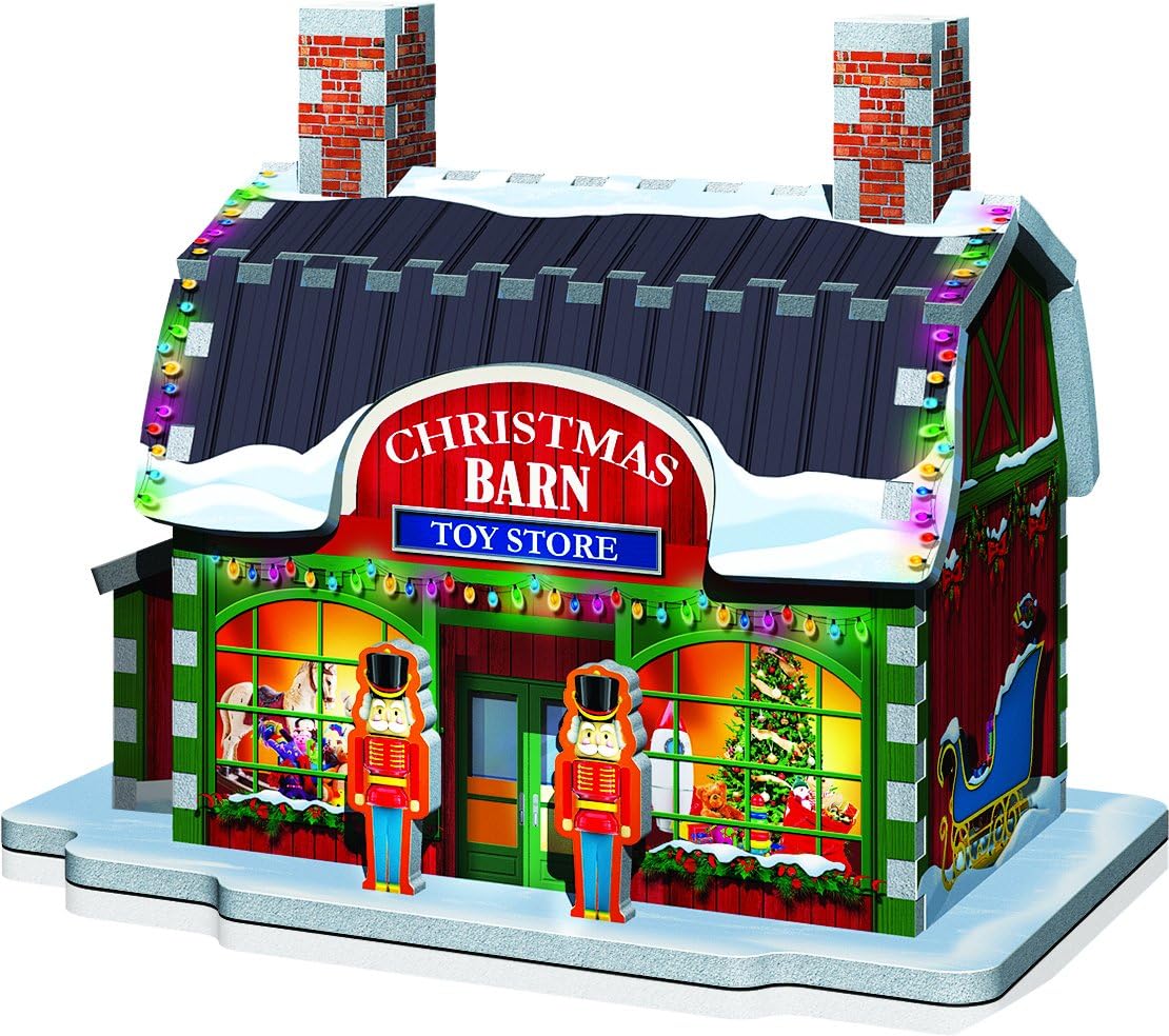 3d puzzle christmas village
