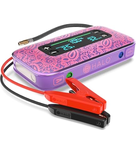 Arrancador De Batería Para Coche Portátil 5000a Con Pantalla Negro Rojo Mkp 45011295