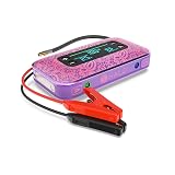 HALO Bolt Air+ 1750 Portable Car Battery Jump Starter | 130 PSI Air Compressor, 59.9Wh USB Power Bank, Large Display, Emergency Floodlight & Charger, Jumps Cars SUVs & Trucks, Inflates Tires — Purple